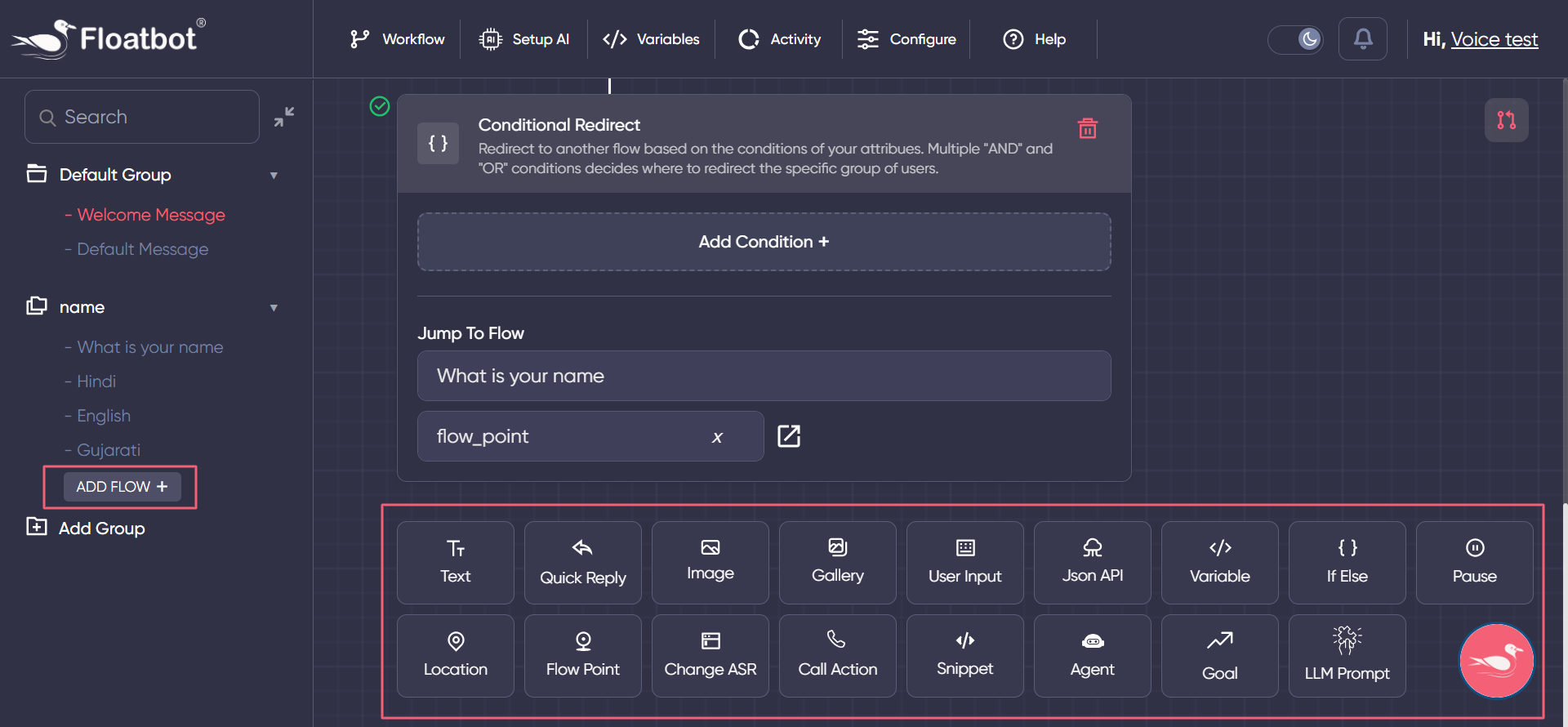 Step 3: Define Customized Flows 